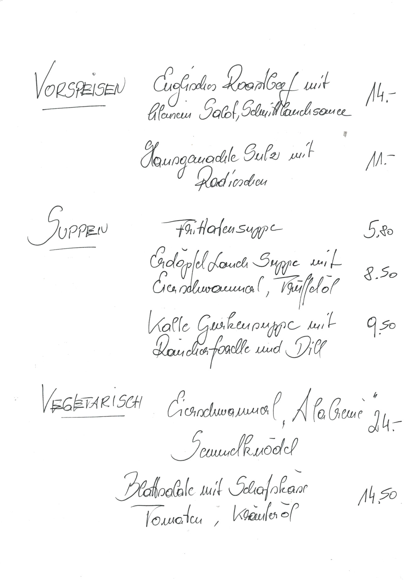 Speisen